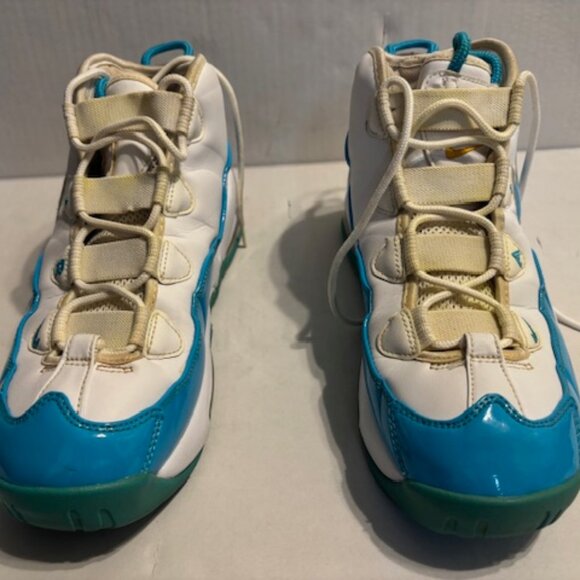 NIKE air max uptempo 95 size 10 white blue fury - Picture 6 of 7